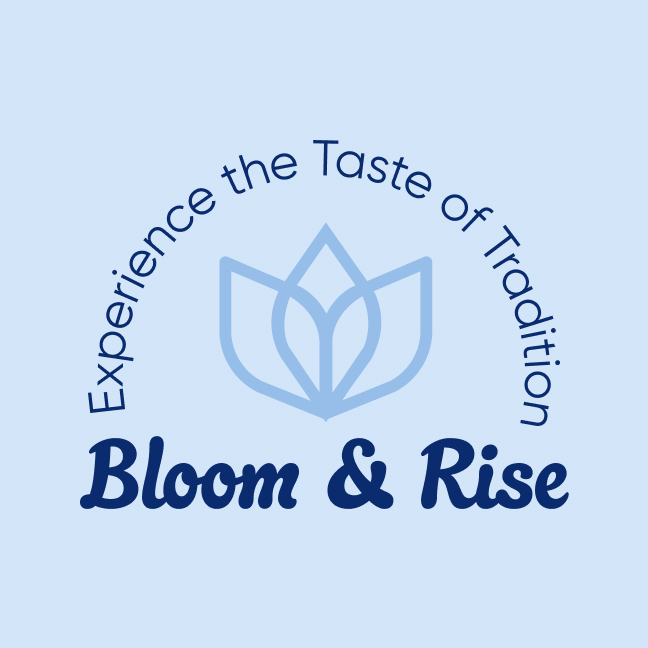 Bloom and Rise bread logo design